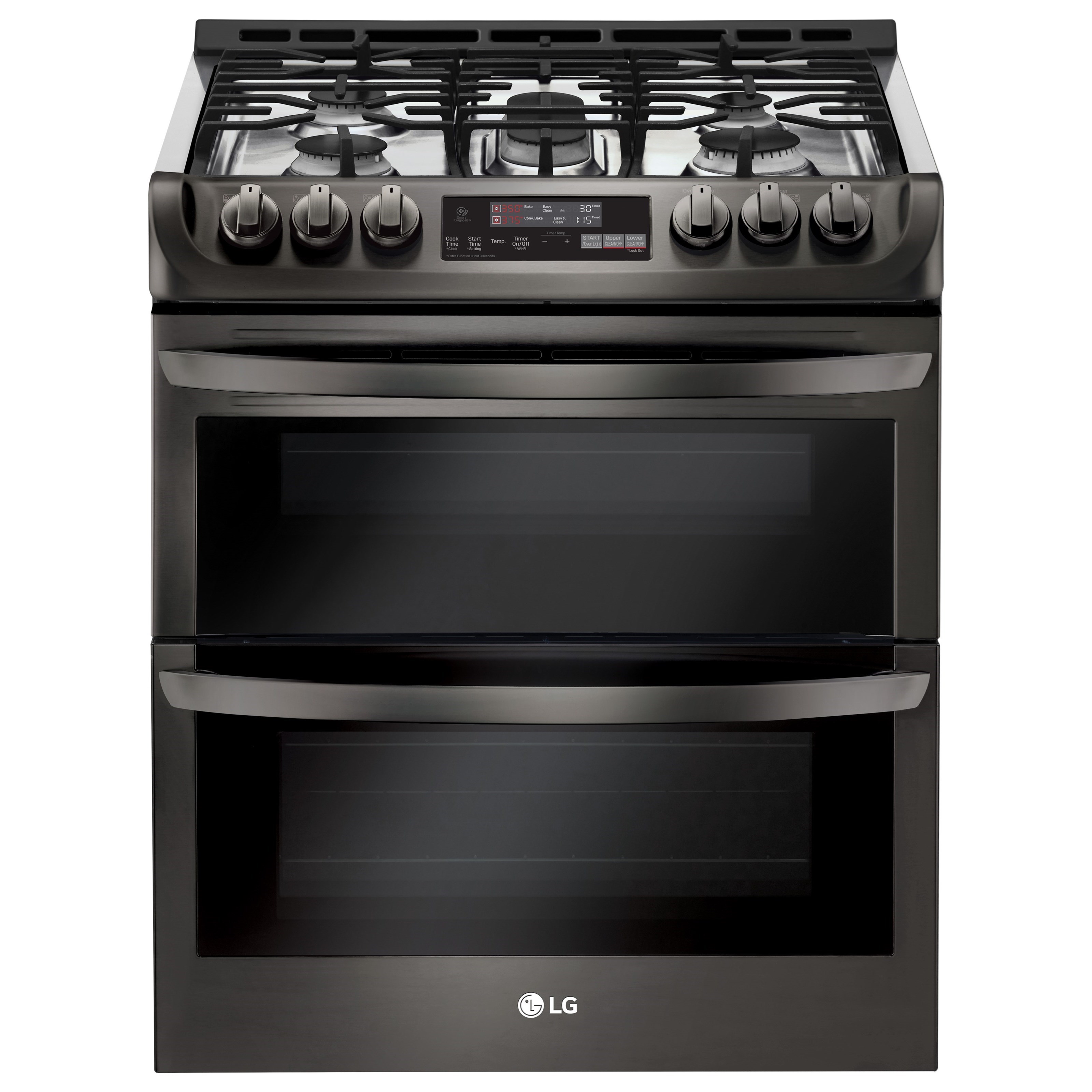 Lg double oven store gas range